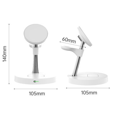 Bianco e nero Samsung Apple 2W Lampada notturna Caricatore magnetico 9V/2A Un dispositivo 9V/3A Telefoni doppi con interfaccia di tipo C
