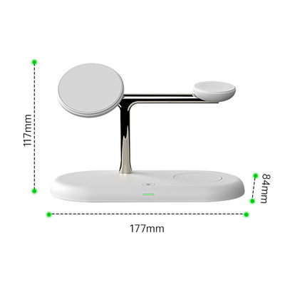 Ricarica veloce Pad di ricarica wireless 177*117*84mm con indicatore luce nero bianco