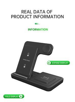 Buon prezzo T288 15w/10w Dual Interface Wireless Fast Charger Stand per iPhone e Samsung 2025 Supporto di ricarica per cellulari in linea