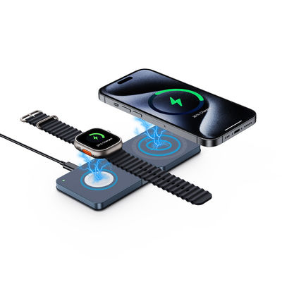 X8 caricabatterie senza fili pieghevole da 15W/10W per telefoni cellulari Apple e Samsung