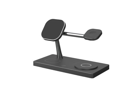 Buon prezzo T218 Caricabatterie wireless multifunzione a ricarica rapida per telefoni Apple e Samsung, caricatore da 15W 10W 7,5W 5W con luce notturna, caricatore in ABS in linea
