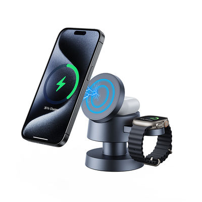 Buon prezzo Caricabatterie Wireless Multifunzione X6 Ricarica Rapida 15W/10W/7.5W/5W Apple e Samsung con Luce Notturna in linea