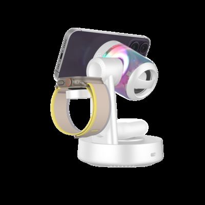 Buon prezzo 25W All In One Wireless Charger Compatible with both Apple and Samsung Phone Earbuds Watch in linea