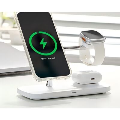 Buon prezzo Caricabatterie wireless magnetico QI2 3 in 1 caricabatterie wireless universale tutto in uno di fabbrica In linea