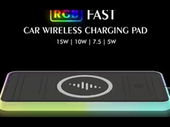 A8X 2 in 1 pad di ricarica wireless USB per auto