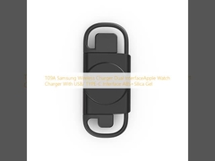 T09A Samsung Wireless Charger Dual InterfaceCargatore Apple Watch con interfaccia USB/TYPE-C ABS+Silica Gel