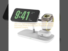 2025 T255 Apple And Samsung Charger 15W / 10W Wireless Fast Charger Mobile Support Airpods e Smsung Earphones Ricarica