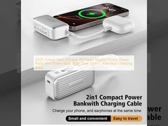 2025 Timess Nuovo efficiente 4800mah Mobile Phone Power Bank Mini Power Bank con doppia interfaccia di tipo C