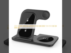 Commercializzazione nel 2025 di cellulari senza fili Samsung e Apple Car charger 15W/10W con supporto a stand di ricarica rapida