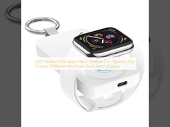 2025 Nuovo X556 Apple Watch caricabatterie 2 in 1 caricabatterie veloce wireless 2500mAh Mini Power Bank